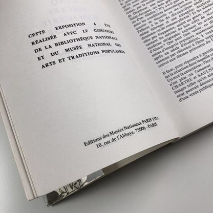 Cinq siècles d’imagerie Française | Exhibition catalogue | Musée National des Arts et Traditions Populaire, 1973