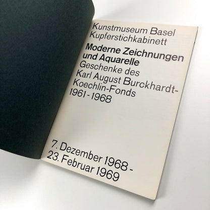Moderne Zeichnungen und Aquarelle | Kunstmuseum Basel 1968/9