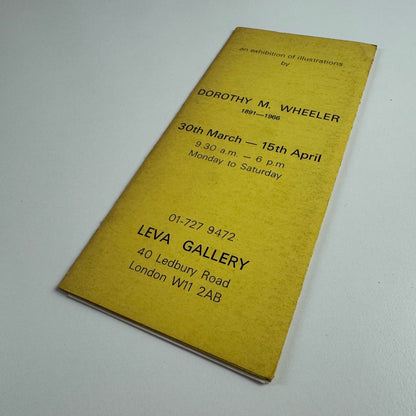 An exhibition of illustrations by Dorothy M. Wheeler 1891-1966 | Leva Gallery, presumably 1966