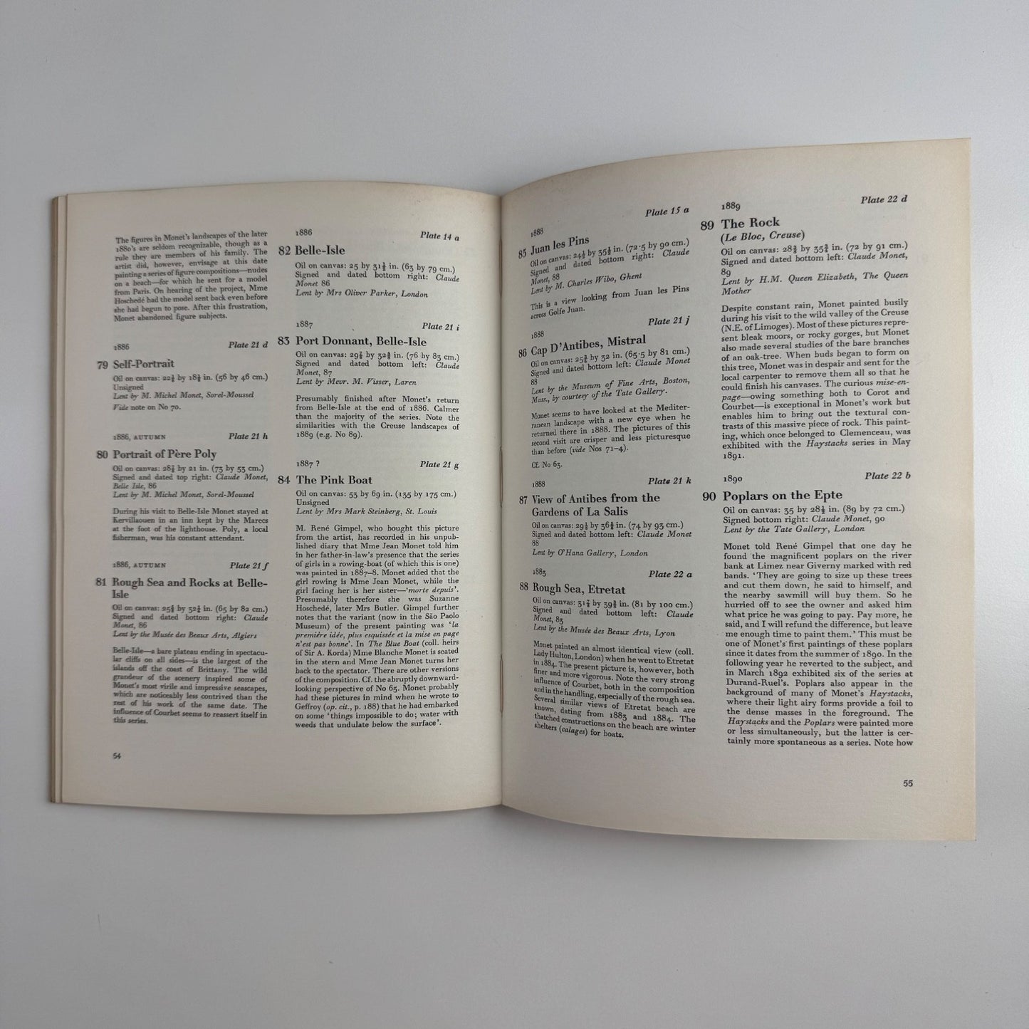 Claude Monet | Arts Council with Edinburgh Festival | Tate Gallery 1957 + press release sheet
