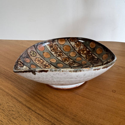 Jean-Claude Malarmey for Vallauris | Small dish | French c.1950s, inscribed signature