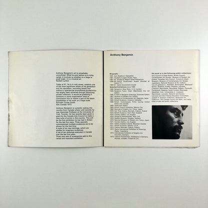 Anthony Benjamin – folded card | Gorner and Millard, 1973
