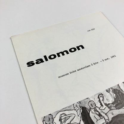 Exhibition leaflet for Charlotte Salomon | Museum Fodor Amsterdam | Cat. no. 259, 1961