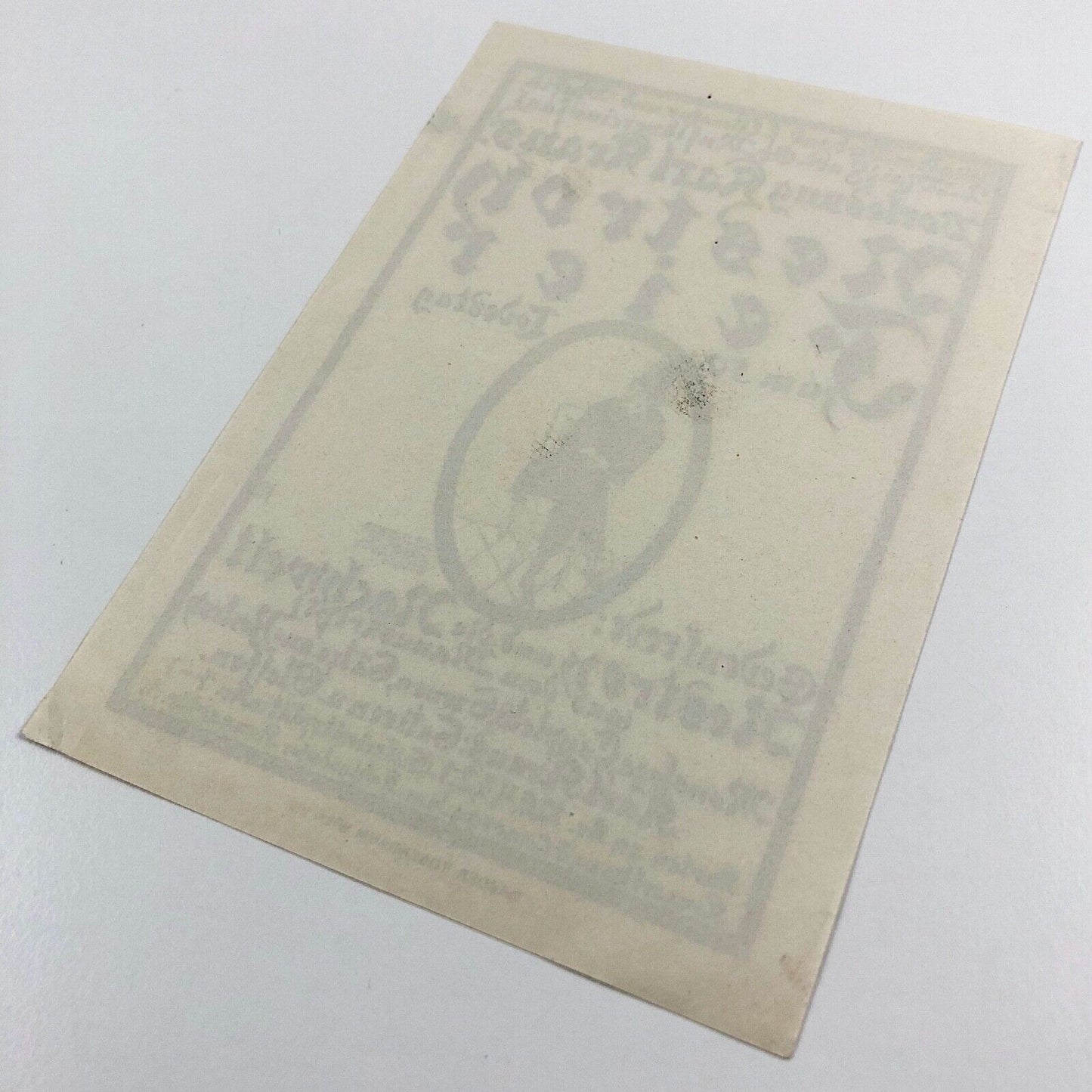 Small leaflet printed by Brüder Rosenheim, Vienna | Lecture by Karl Kraus