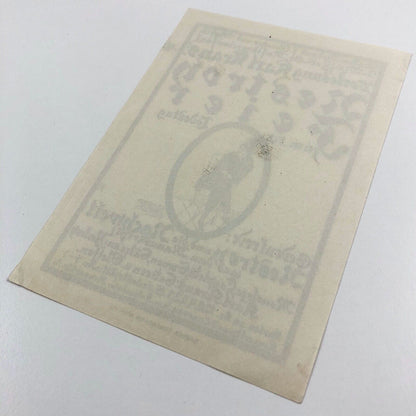 Small leaflet printed by Brüder Rosenheim, Vienna | Lecture by Karl Kraus