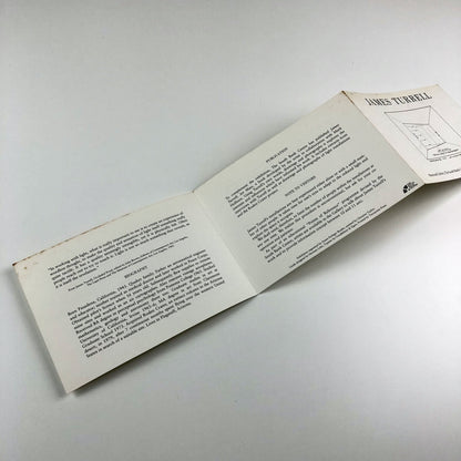 James Turrell | Hayward Gallery, London 1993 | Folded promotional card