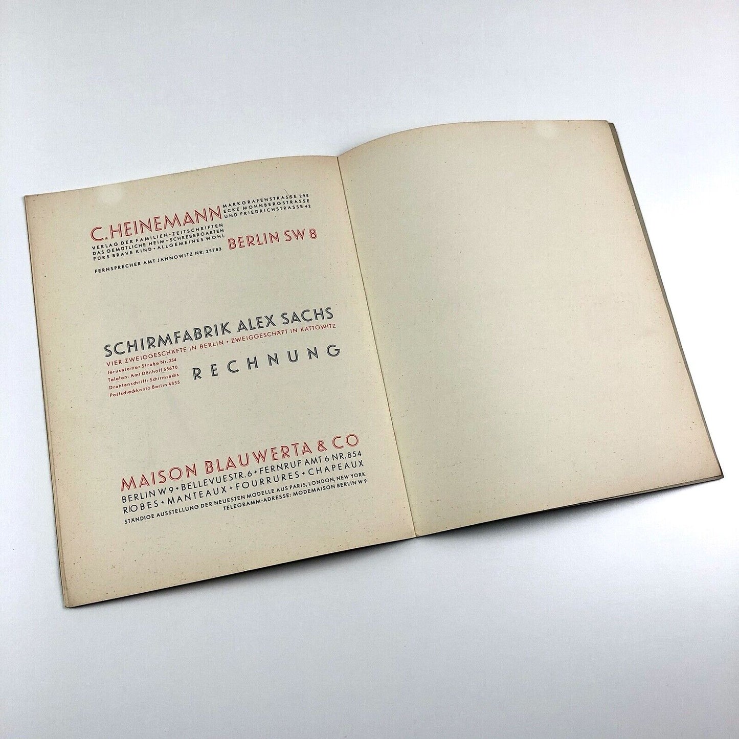 LUX – Zur Schönen [Jacob] Erbar-Grotesk | Type specimen | Ludwig & Mayer 1930s?