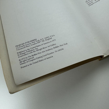 Contemporary Art 1942-72. Collection of the Albright-Knox Art Gallery | Praeger Publishers, 1973