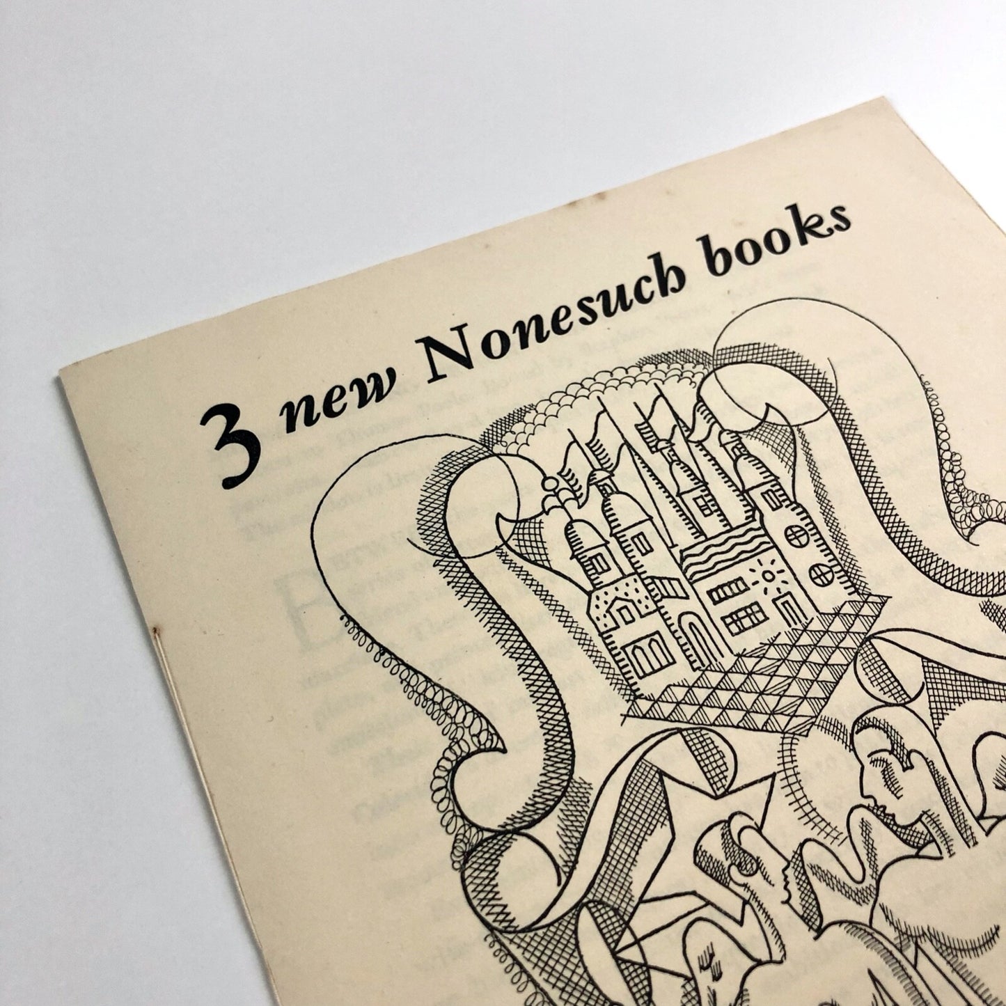 3 new Nonesuch books for the Summer of 1934 | Promotional leaflet, Nonesuch Press
