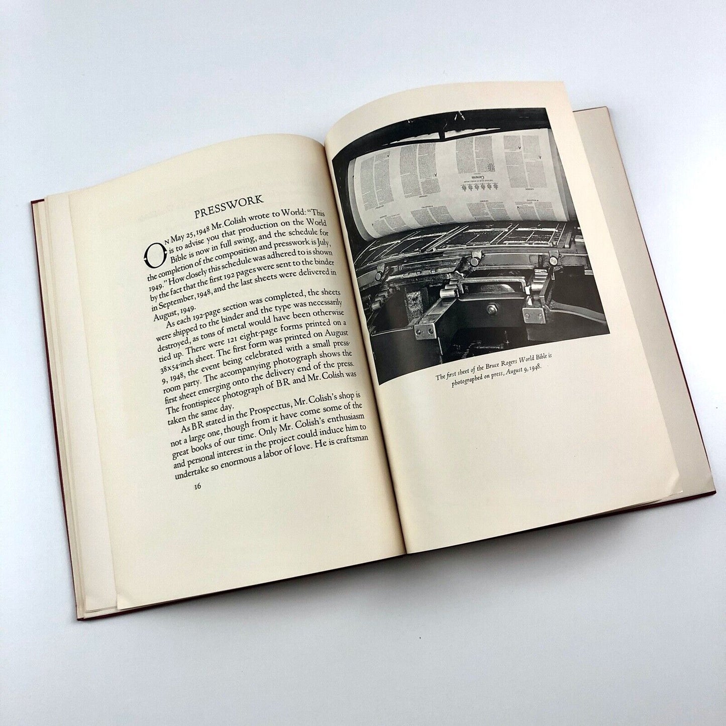 The Making of the Bruce Rogers World Bible, William Targ | World Publishing 1949