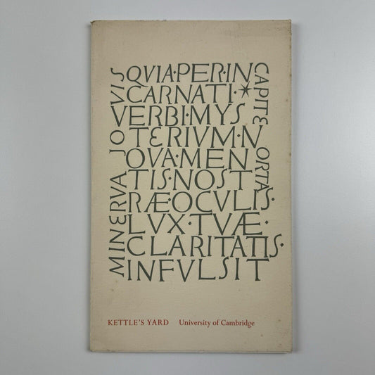 Kettle's Yard – An Illustrated handlist of the paintings, sculpture and drawings, 1970