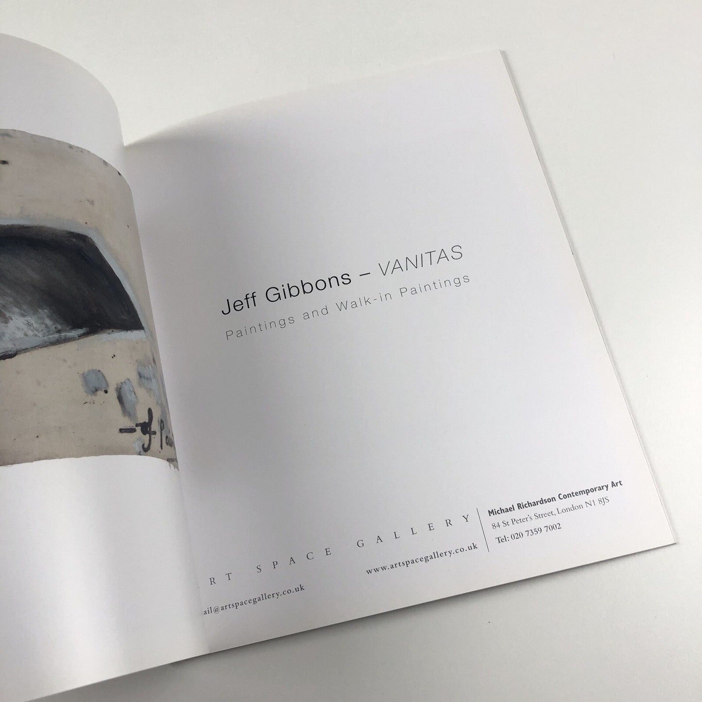 Jeff Gibbons – Vanitas Paintings and Drawings | Art Space Gallery catalogue, 2009