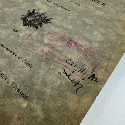 Établissement d’une feuille de la carte de France | Géographique de l’armée 1936