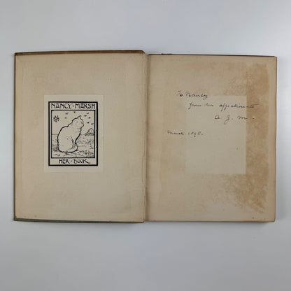 Three Sunsets and Other Poems by Lewis Carroll | Macmillan, 1898 | bookplate and inscription for Nancy Marsh