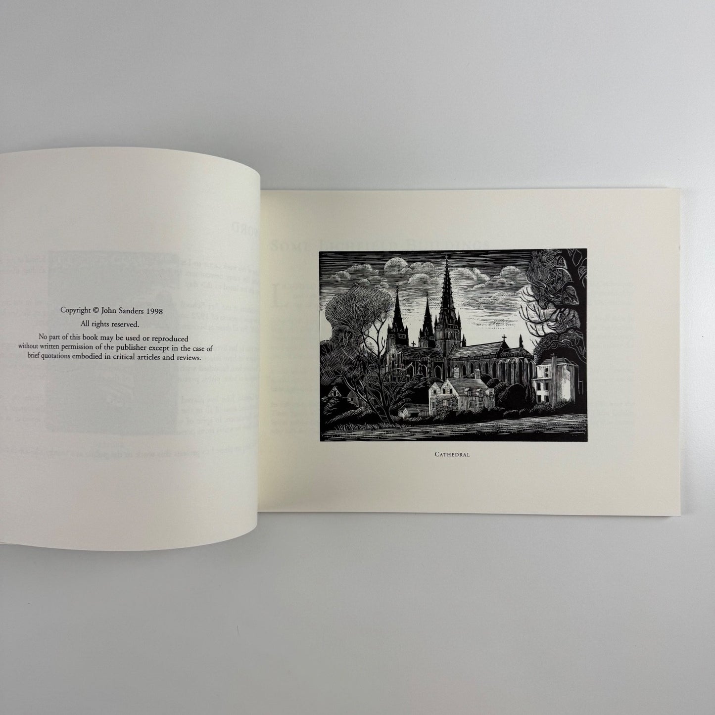 John Sanders’ Lichfield. Words and wood engravings Abbotsford Publishing 1998