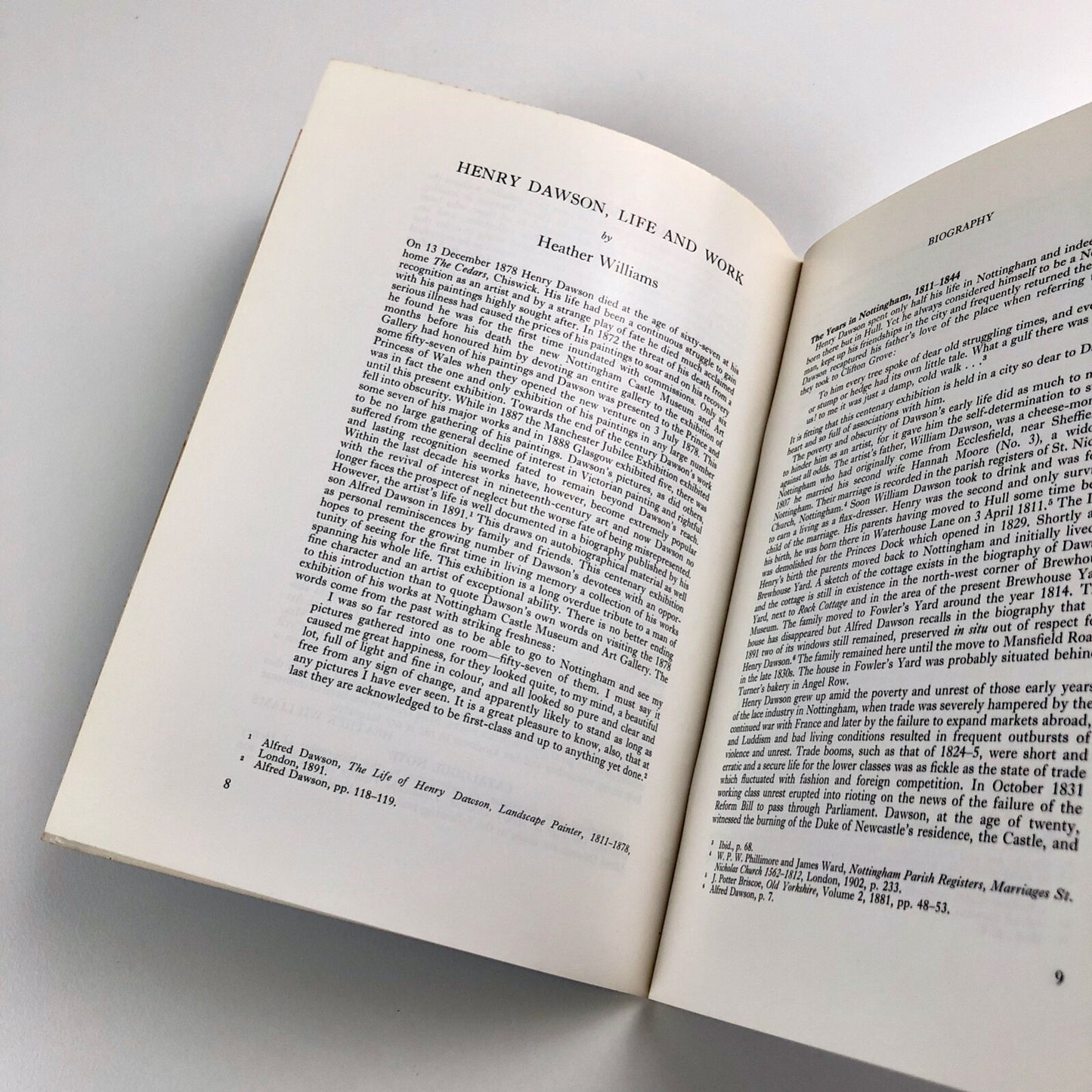 Henry Dawson – Centenary Exhibition | Nottingham University Art Gallery catalogue, 1978