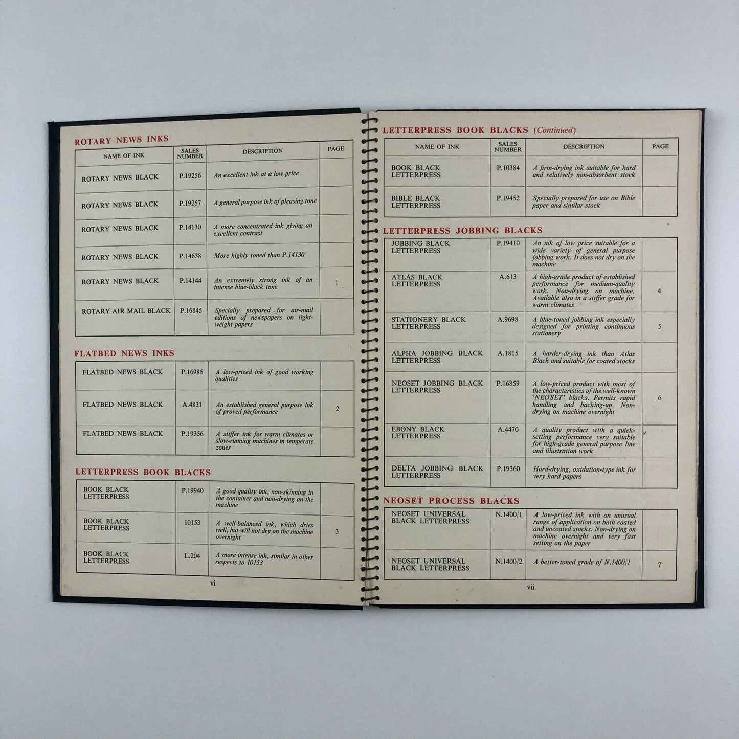Black Inks by Coates | A Specimen Book of Fine Printing Inks, 1950s?