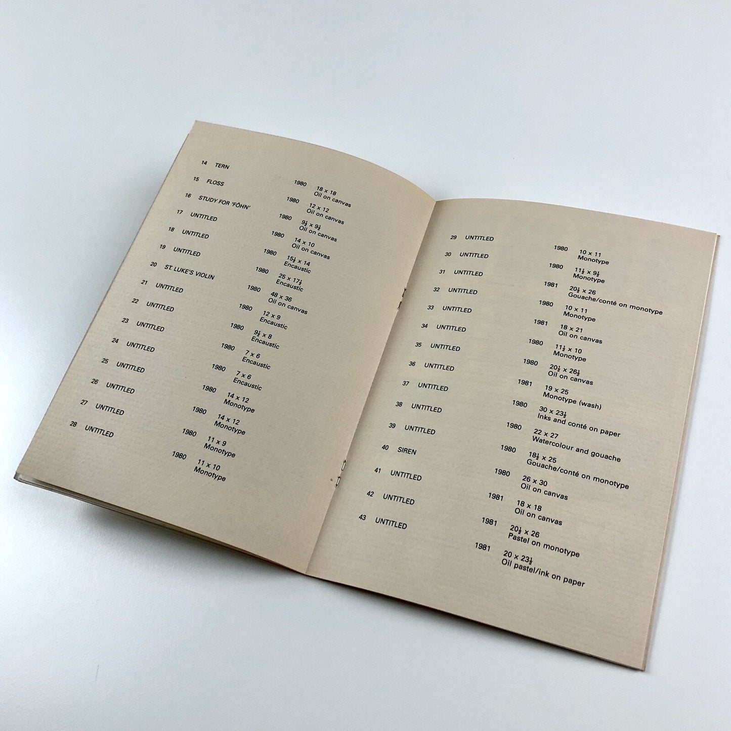 David Taborn – Paintings & Drawings | Nottingham University, Bluecoat Gallery 1981 | Catalogue and related ephemera