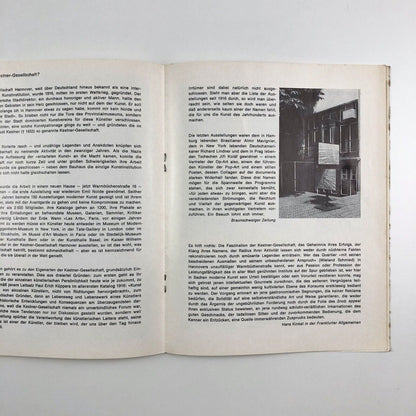 Die Kestner-Gesellschaft (Kestner Society) Hanover become a member leaflet c.1969 | Roy Lichtenstein cover