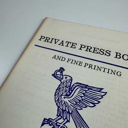 Private Press Books and Fine Printing. Bertram Rota cat. no. 224. Winter 1980