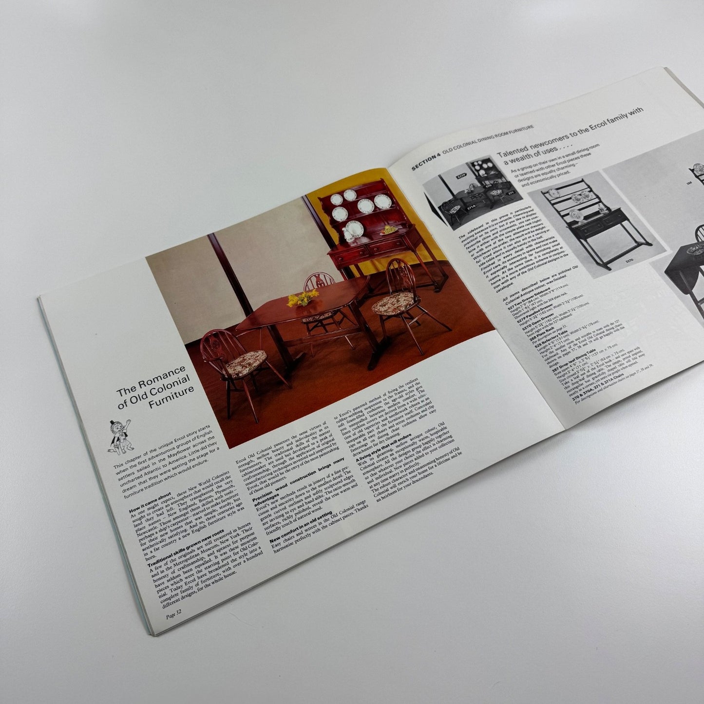 Ercol furniture brochure, presumably from late 1960s includes price lists 1968/9