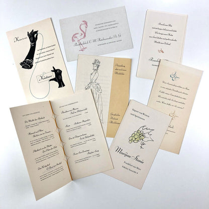 Bernhard-Schönschrift zart und kräftig type specimen folder and inserts | design by Lucian Bernhard | Bauersche Giesserei, undated
