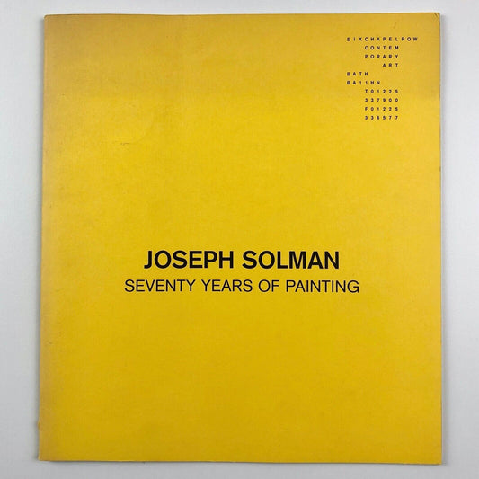 Joseph Solman: Seventy Years of Painting | Six Chapel Row / Mercury Gallery 2003