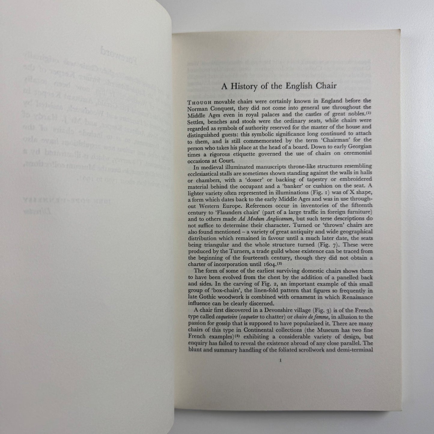 English Chairs. Victoria and Albert Museum introduction by Ralph Edwards, HMSO, 1970