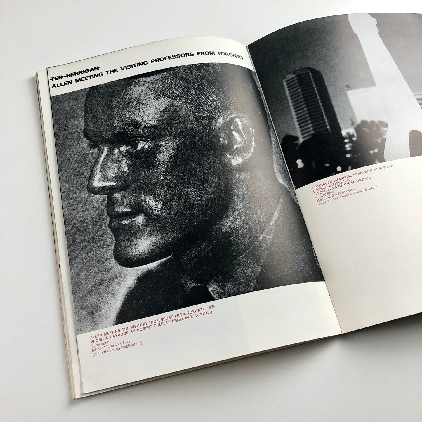 R.B. Kitaj | Kestner-Gesellschaft / Boymans Museum | Marlborough Fine Art catalogue, 1970 | Typography by Gordon House