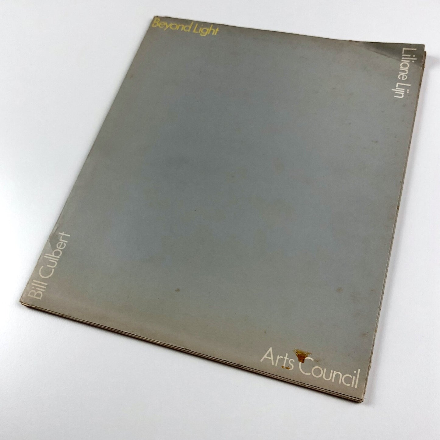 Beyond Light | Liliane Lijn / Bill Culbert | Arts Council catalogue | Serpentine DLI Museum, 1976