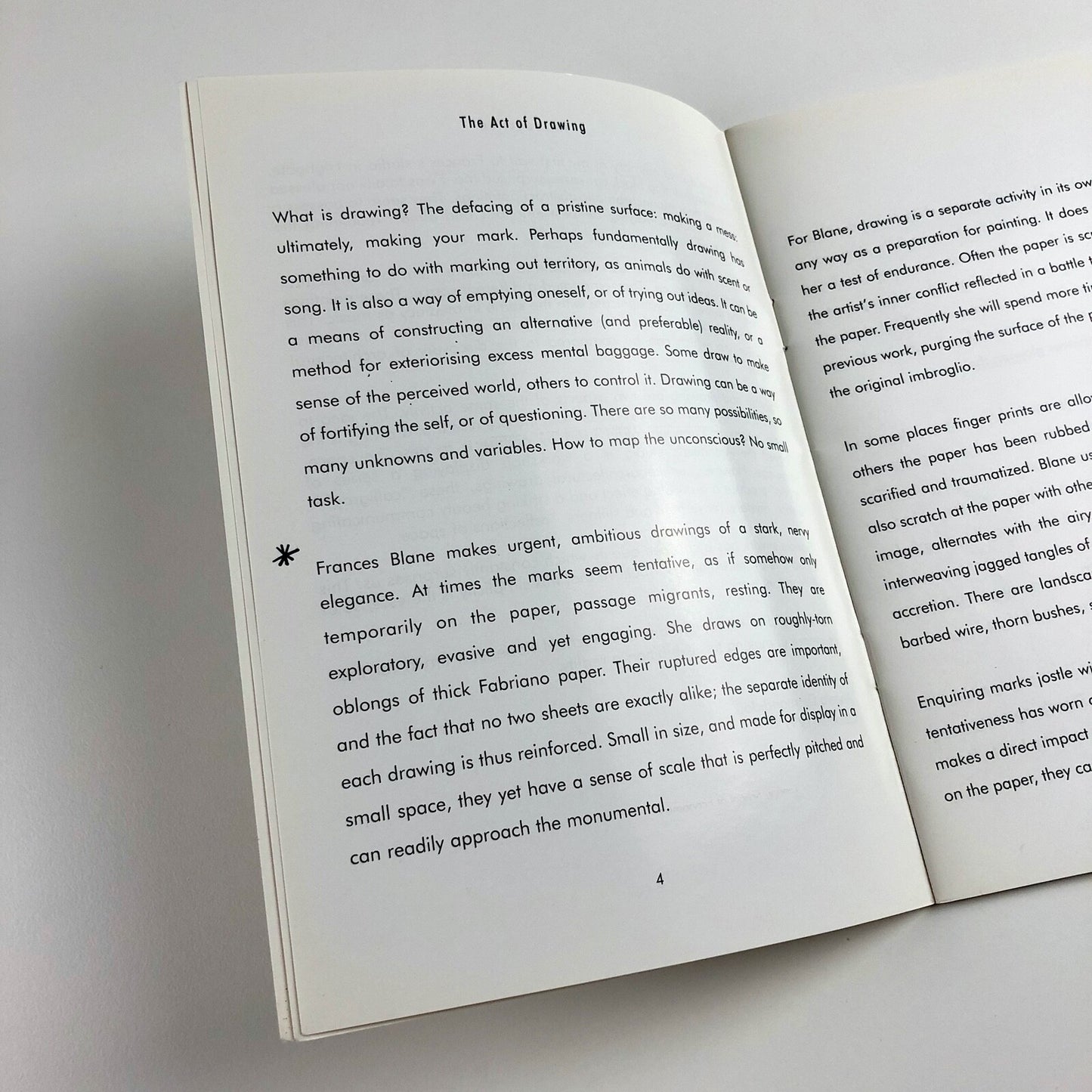 Frances Aviva Blane: New Drawings, catalogue | Shillam + Smith 3, London 1997