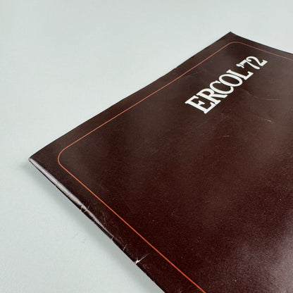Ercol ’72 Brochure includes price lists and stockist lists furniture