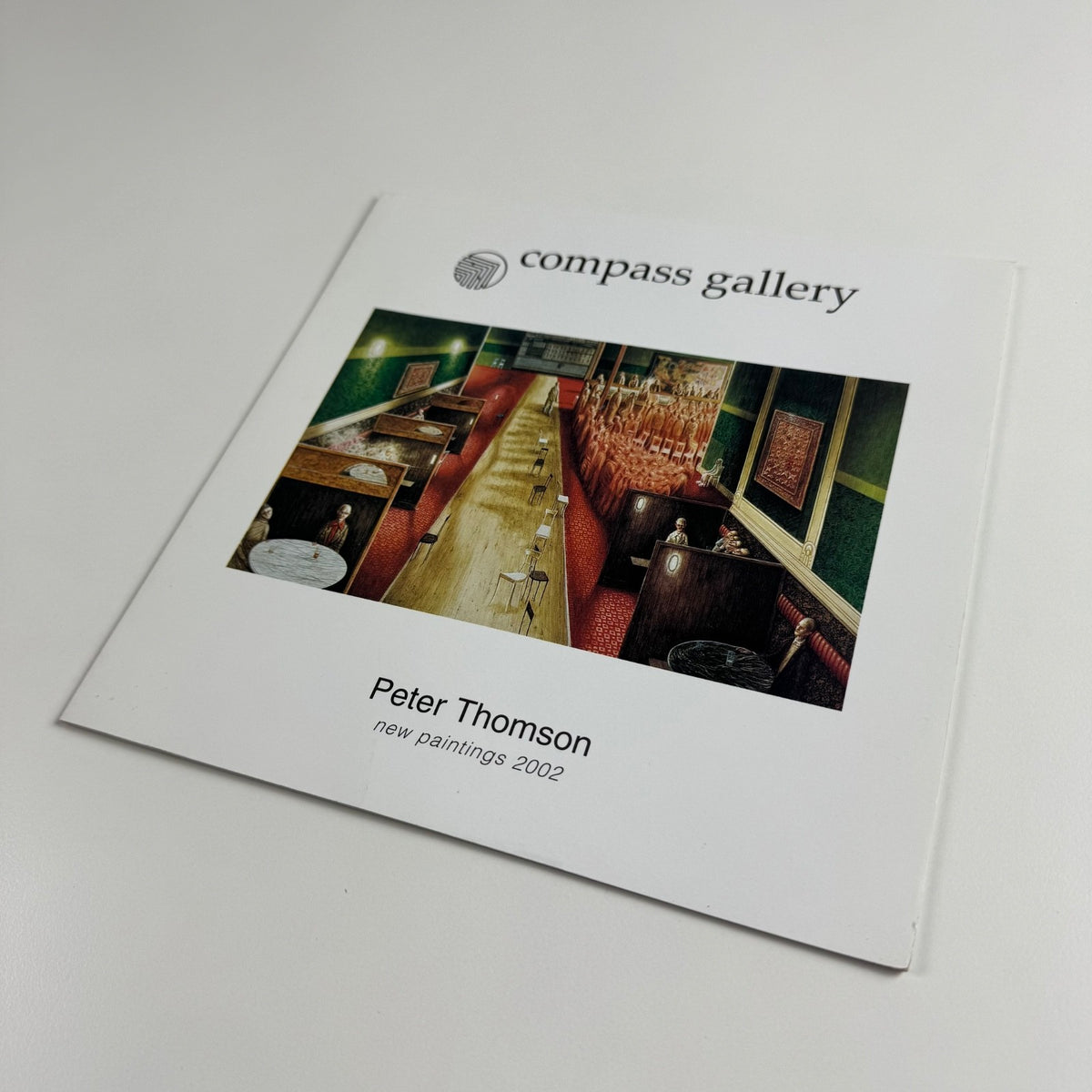 Folding card Peter Thomson new paintings | Compass Gallery 2002