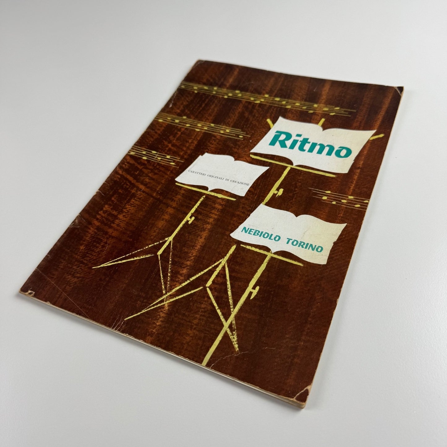Ritmo type specimen leaflet for Società Nebiolo Aldo Novarase