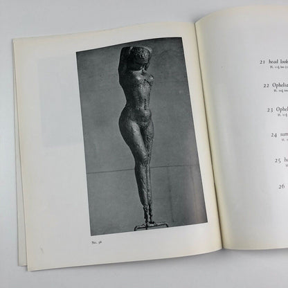Reg Butler | The Hanover Gallery exhibition catalogue | 1957
