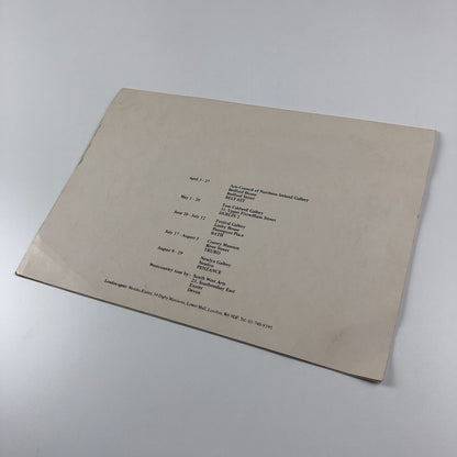 Tony O'Malley folded card | Intro by Patrick Heron | Touring exhibition, 1974