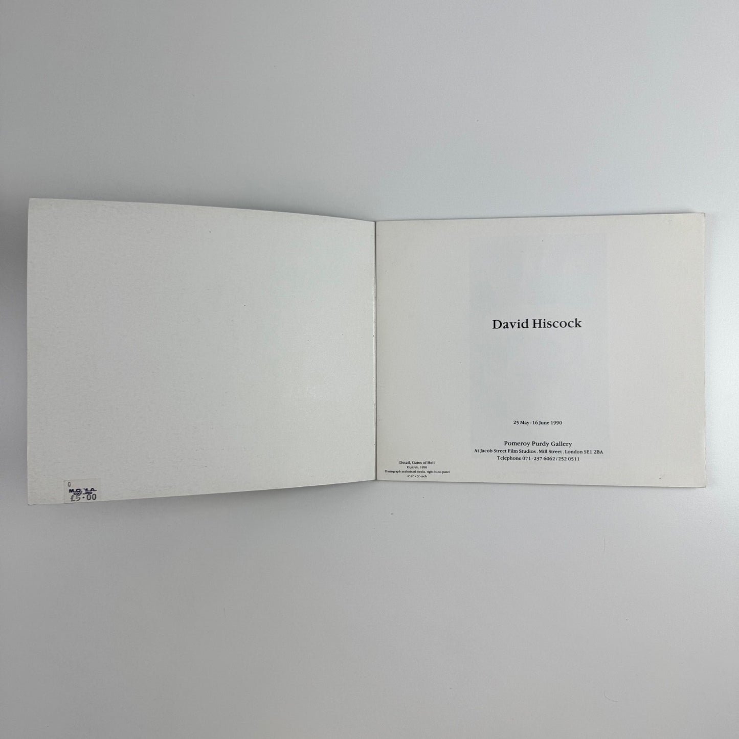 David Hiscock | Pomeroy Purdy Gallery, London, 1990