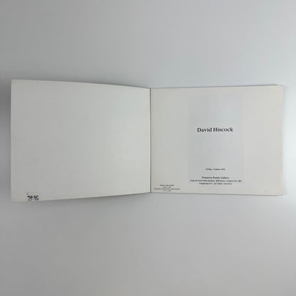 David Hiscock | Pomeroy Purdy Gallery, London, 1990