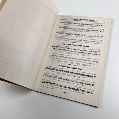 Intertype Headletter and Display Type Faces | Intertype Corporation brochure | Undated