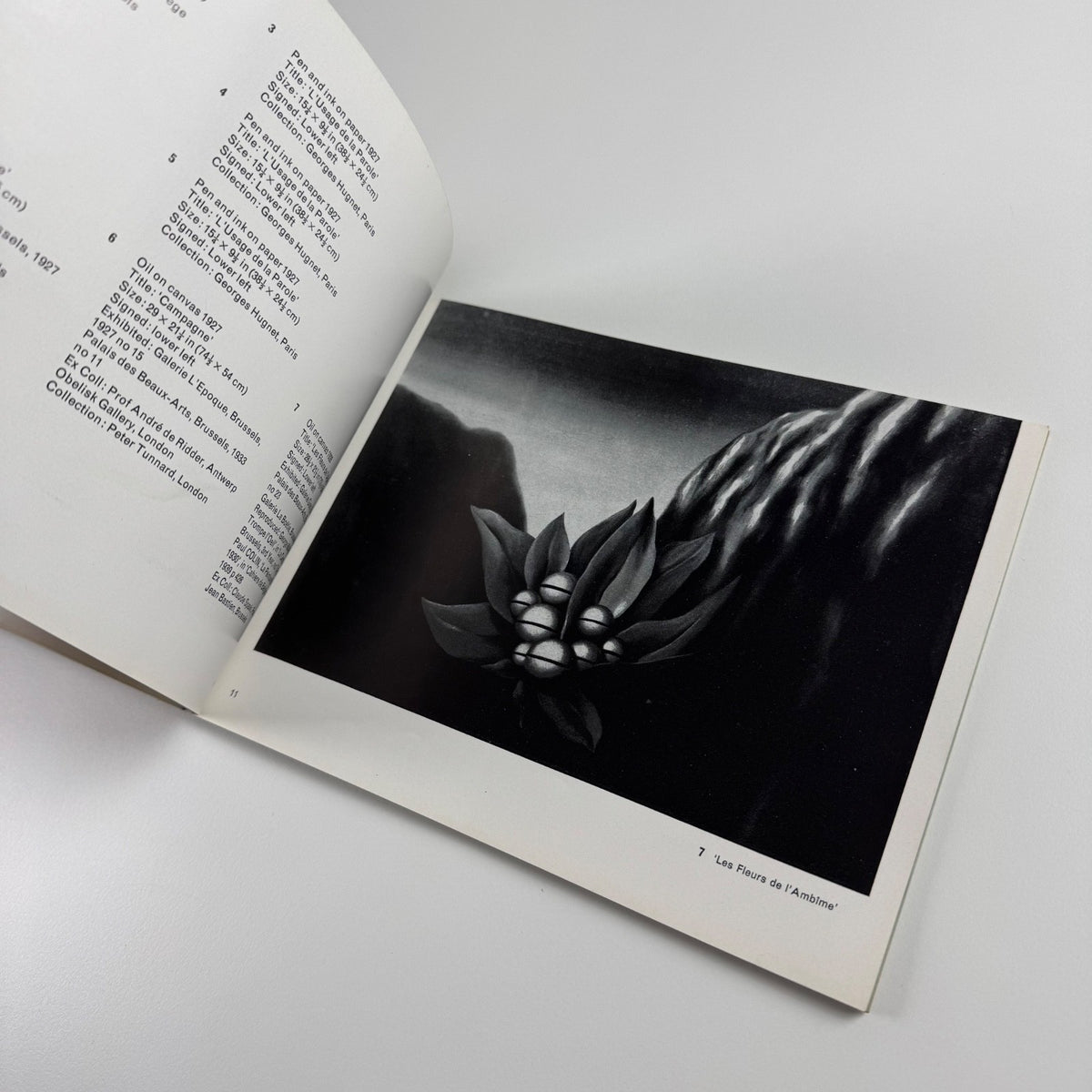 Rene Magritte. Paintings, Drawings, Gouaches | Obelisk Gallery, 1961 edited by Philip M. Laski | inscribed to the Belgian journalist Hugo van de Pierre by Magritte