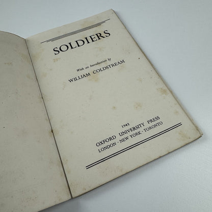 War Pictures by British Artists. Second series – Soldiers | Introduction by William Coldstream 1943