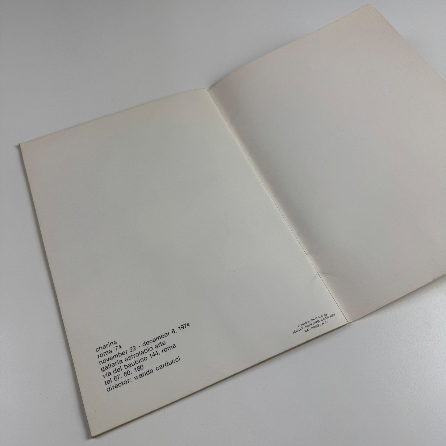 Drago Cherina | Galleria Astrolabe Arte, Rome, 1974