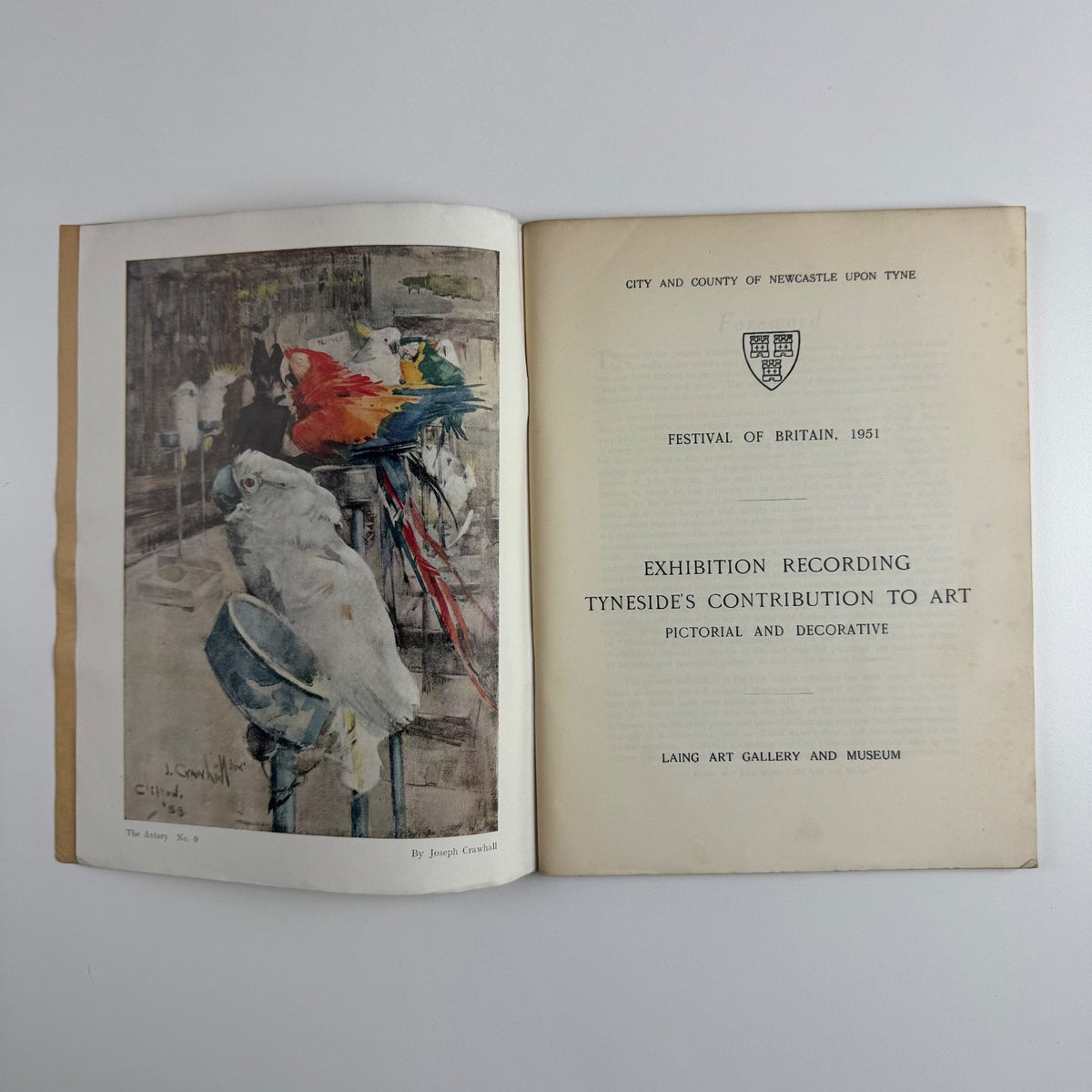 Exhibition Recording Tyneside's Contribution to Art | Laing Art Gallery Festival of Britain, 1951 + copy letter from Osbert Sitwell