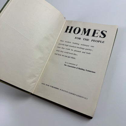 Homes for the People by The Association of Building Technicians | Elek 1945