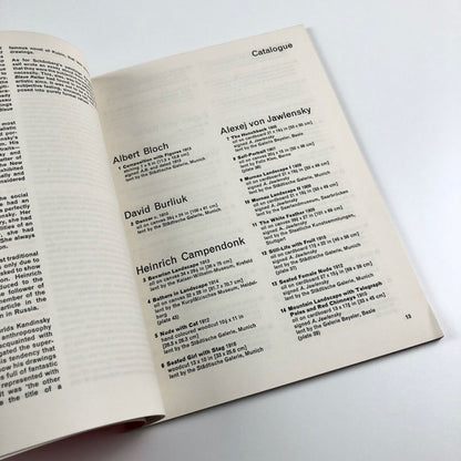 The Blue Rider Group | Der Blue Reiter | Arts Council catalogue, 1960