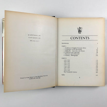English Silver by Judith Banister | Ward Lock 1969, fourth impression
