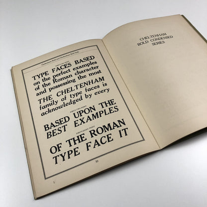 The Linotype Cheltenham Family type specimen brochure | April 1927