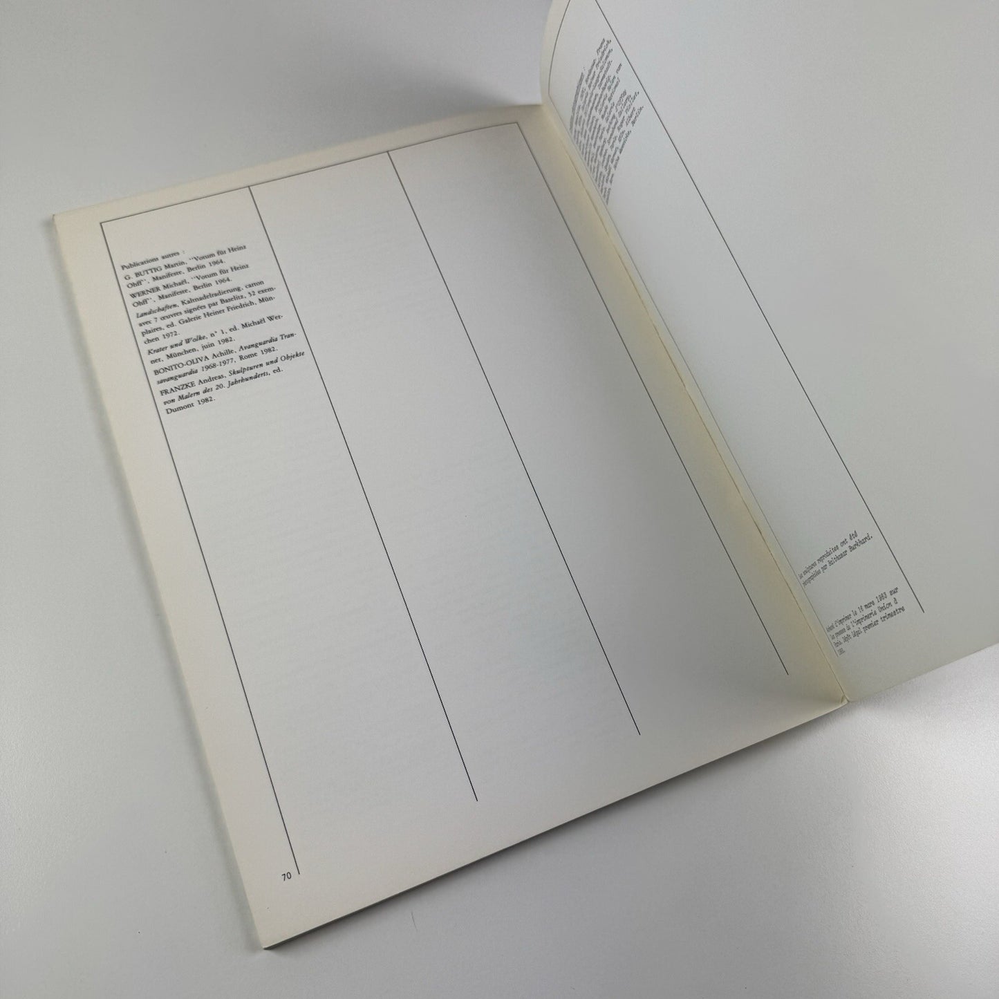 [Georg] Baselitz – Sculptures | Musée d'Art Contemporain de Bordeaux catalogue, 1983