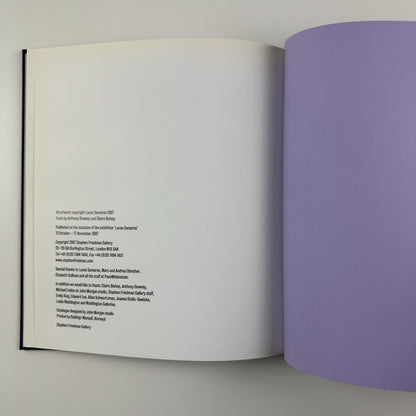 Lucas Samaras | Stephen Friedman Gallery, London 2007 exhibition catalogue