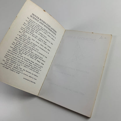 Art & Geometry. A Study In Space Institutions by William M. Irvins | Dover 1964